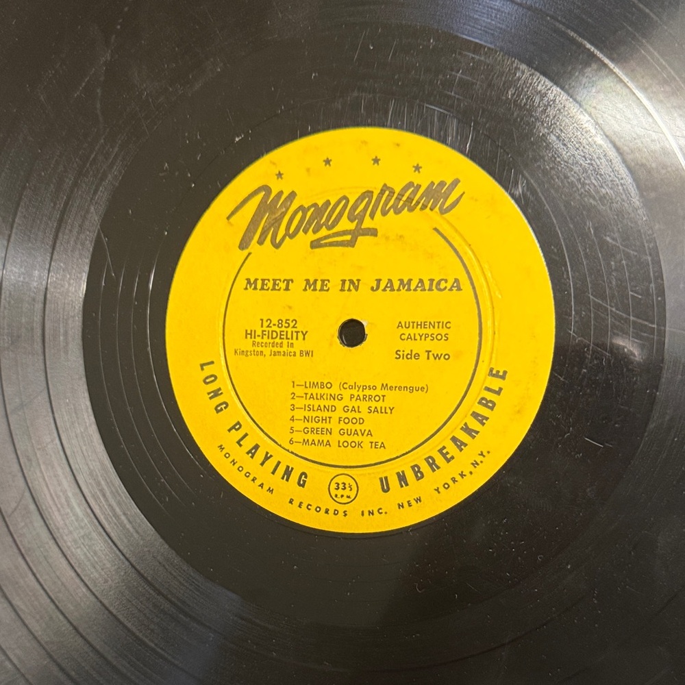 1962 Vinyl Record - Meet Me in Jamaica